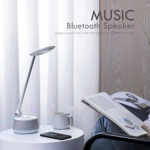 Buy LED Desk lamp with Bluetooth Speaker, Bedside Table Lamp with USB Charging Port,3 Levels Brightness Touch Lamp LED Night at wholesale prices