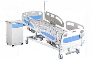 China Multifunctional Electric Height Adjustable Bed Hospital ICU Bed With IV Pole on sale