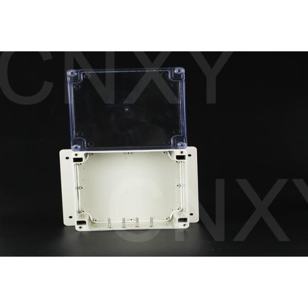 Lightweight Square Flanged Plastic Box Flame Resistent With Nickel Plated Screws
