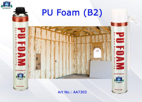 Buy Nonflammable PU Foam Insulation Spray B2 Aristo Multi Purpose Foam Spray Can at wholesale prices