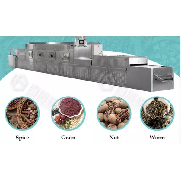 Continuous Working Insects Dryer Tunnel Microwave Drying Machine