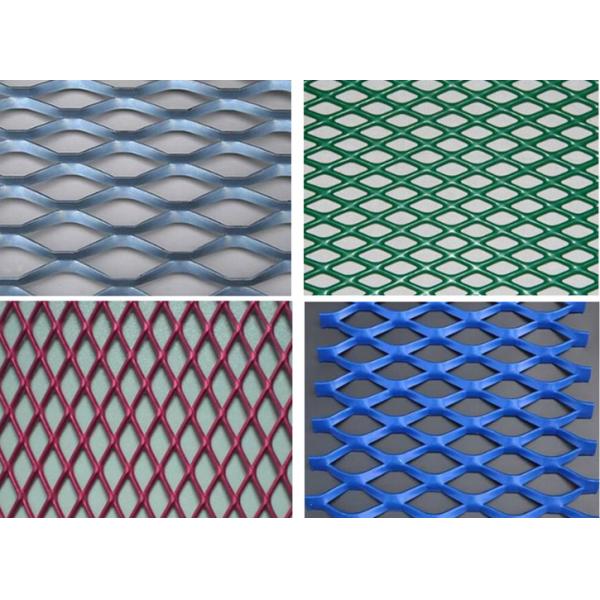 4ft X 8ft Diamond Hole Perforated 8mm Aluminum Expanded Sheet For Security Wall
