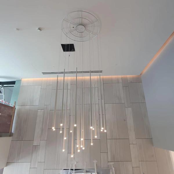 Custom Made Pendant Lights Modern Circular Led Chandelier AC110V To 240V