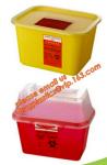 Rectangle safe sharp container, Medical Disposal Bin Sharp /Safe SharpS