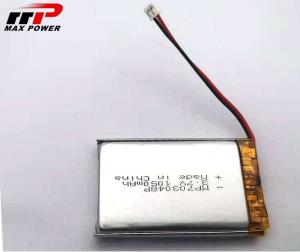 China 1050mAh 3.7V Rechargeable Lithium Polymer Battery For Coffee Machine on sale