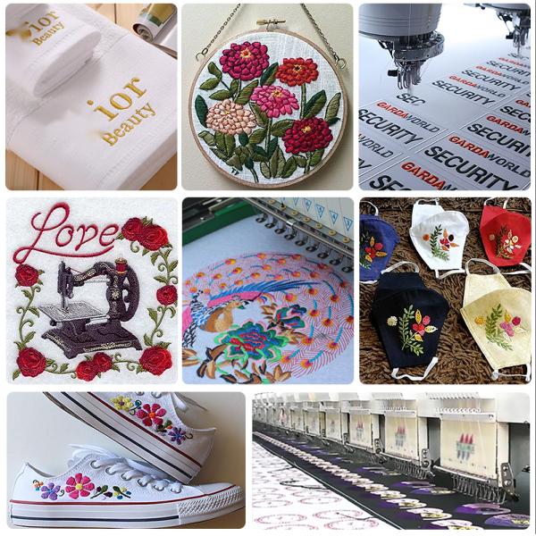 140G 5000M/cone 100% Polyester 120d 2 Embroidery Thread for Clothing Embroidery Needs