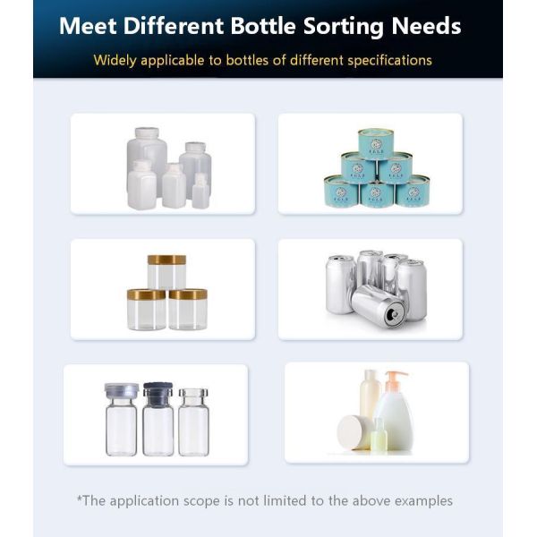 Manufacturer's hot selling fully automatic square bottle sorting machine CH-001 plastic supply bottle, glass bottle sorting machine, can be matched
