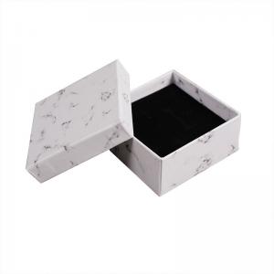 China Marbled Small Jewelry Gift Box For Earrings Ring Necklace Bracelet on sale