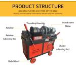 Rib Peeling Parallel Rebar Thread Rolling Machine Self Tapping Screws