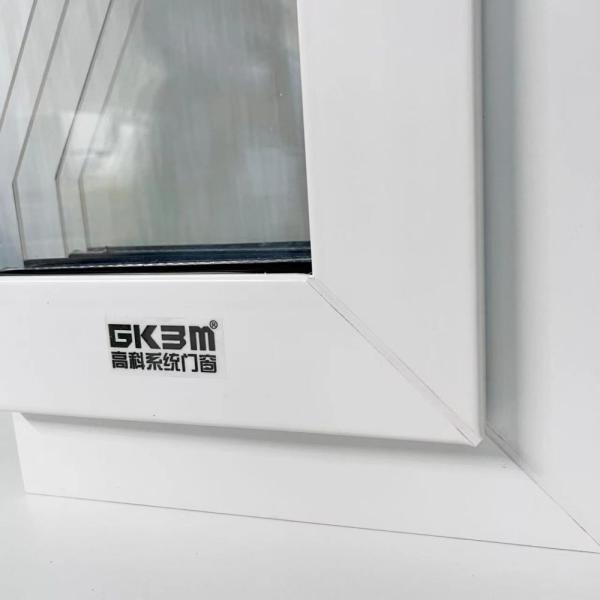 GKBM 88 Extrusion UPVC Profiles For Sliding Window White