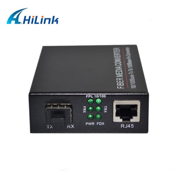 Buy 10/100M Tx To 100M SFP Media Converter Plug And Play For Point To Point Fiber Network at wholesale prices