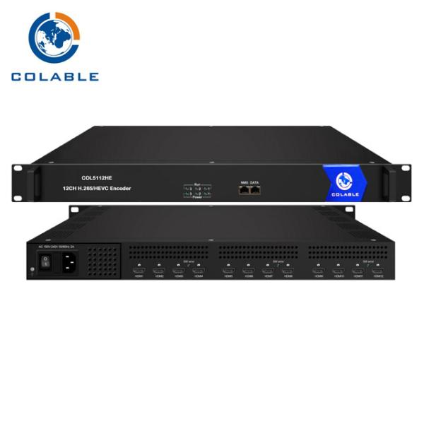 Buy H 265 HEVC Video Encoder , 4 CH 8 CH 12 CH HDMI 4k Hevc Encoder COL5112HE at wholesale prices