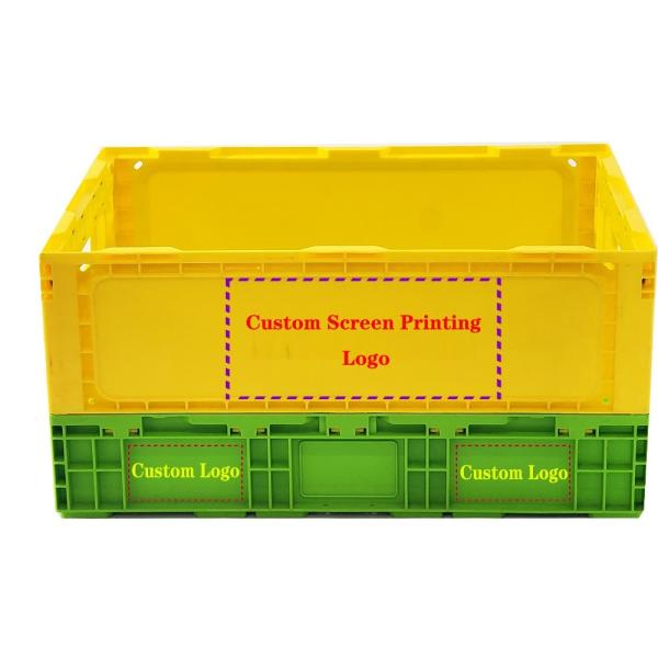 Plastic Stackable Vegetable Crates Heavy Duty Collapsible Plastic Crate PP