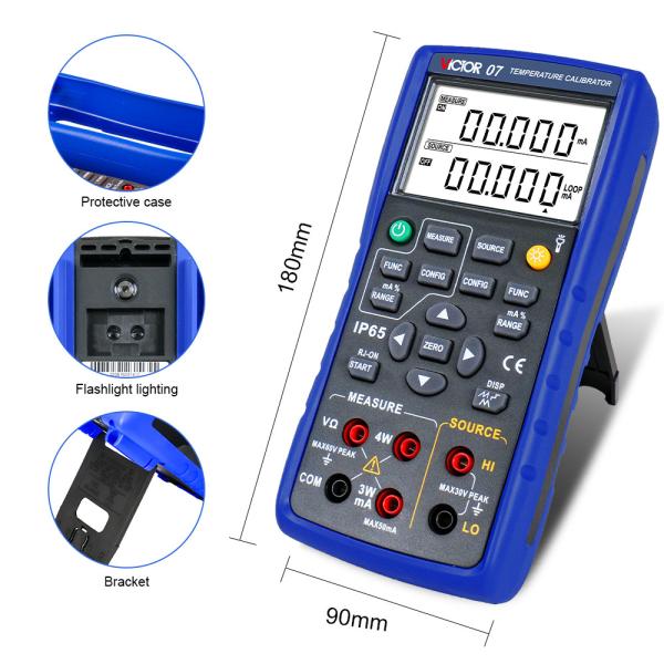 Buy VICTOR 07 Temperature Calibrator Multi-function process calibrator thermocouple calibrator at wholesale prices