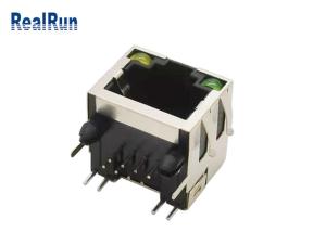 Quality PA6T PBT RJ45 Female Connector Socket Elastic Shell Shield for sale