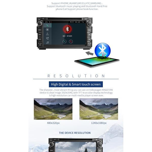 KIA CEED Android Double Din Stereo Player With SD Card Port USB LD8.1-5744