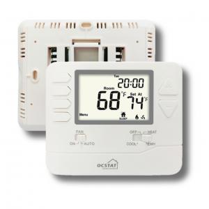 China White Color Household Multi Stage Heat Pump Thermostat With CE  RoHS Standard on sale