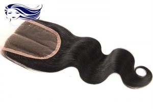 China Middle Part Lace Top Closures Human Hair , Brazilian Closure Remy Hair on sale