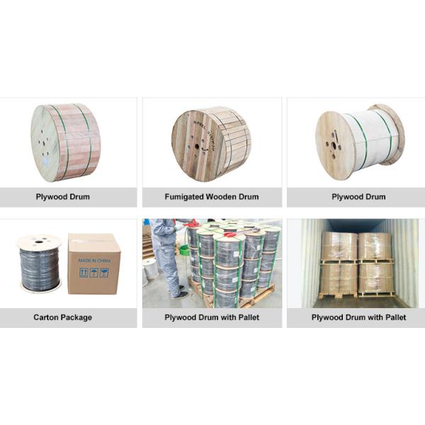 2 Core LSZH Sheath GJXH FTTH Fiber Optic Cable Single Mode