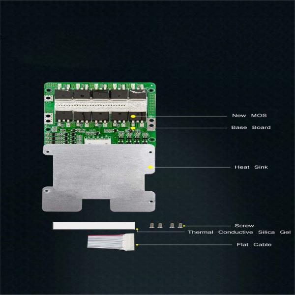 Split Port BMS For Lifepo4 Battery 12V 3S 80A , Battery Protection Circuit Board