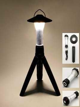Buy 100lm 60lm Mini Rechargeable LED Lantern With Tripod 86x86x250mm at wholesale prices