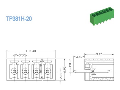 Male Plug In Terminal Blocks With Vertical Wire Inlet 2 Pin - 22 Pin