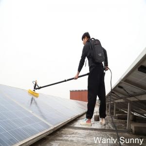 China Water Fed Telescopic Pole Solar Panel Cleaning Brush for Artificial Control Equipment on sale