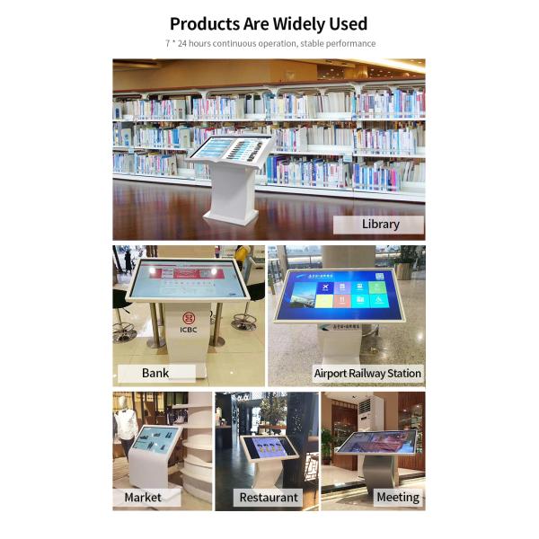 Free Standing Interactive Touch Screen Kiosk Monitor LCD 21.5 Inch