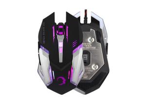 China RECCAZR MS320  2500DPI 7 LED Lights 6 DPI Optical Wired Computer Gaming Mouse Professional Ergonomic Gaming Mice for PC on sale