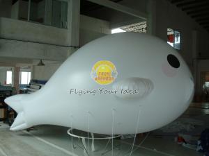 China White Versatile Custom Sea Lion Shaped Balloons with 0.15mm PVC Material for Party on sale