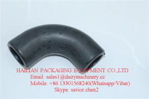 China 90 Degree Elbow Silicon Rubber Hose , Milking Machine Spares Parts on sale