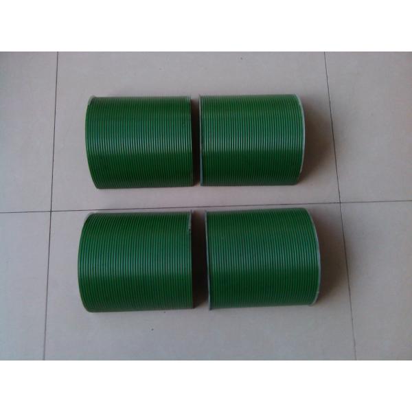 Nylon High Polymer Grooved Drum Sleeves Green Color Multi Layers