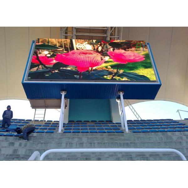 Mobile P8 Stadium Perimeter LED Display , Electronic Scoreboard With Remote