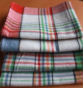 China 50*70Cotton Kitchen Tea Towels yarn-dyed plaid tea towel cover cloth napkins kitchen towel on sale