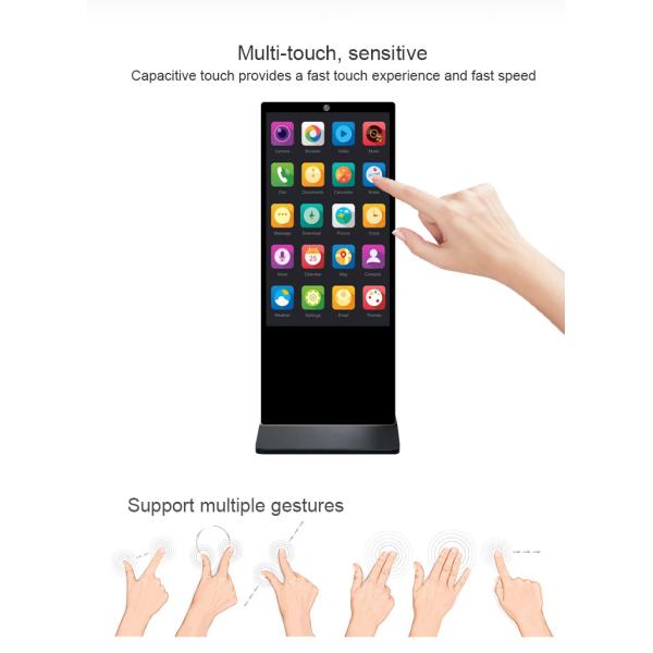 LCD Advertising PCAP Touch Screen Digital Signage Interactive Kiosk Interactive Video Call Camera Kiosk Machine