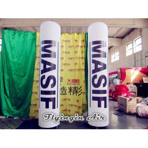 Customized White Printing Inflatable Column with Logo for Advertisement