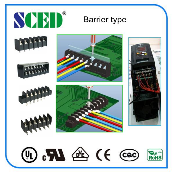 pluggable Male And Female Type Pcb Screw Terminal Block 7.62mm Clamp