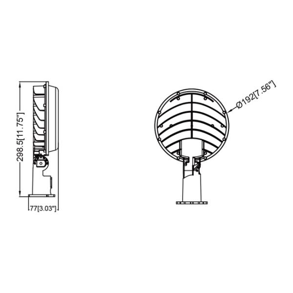 100W LED Outdoor Barn Light Waterproof Selectable Color Temperature