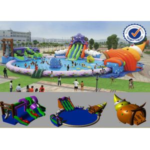 Buy cheap PVC 30M Inflatable above ground Water Parks from wholesalers