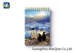 Penguin Image Notebook Custom Printed Spiral Notebooks 3D Cover High Definition
