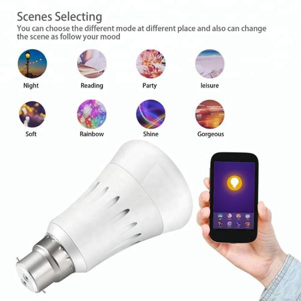 Programmable Voice Control Wifi Smart Led Light Bulb 7W Energy Saving Support APP