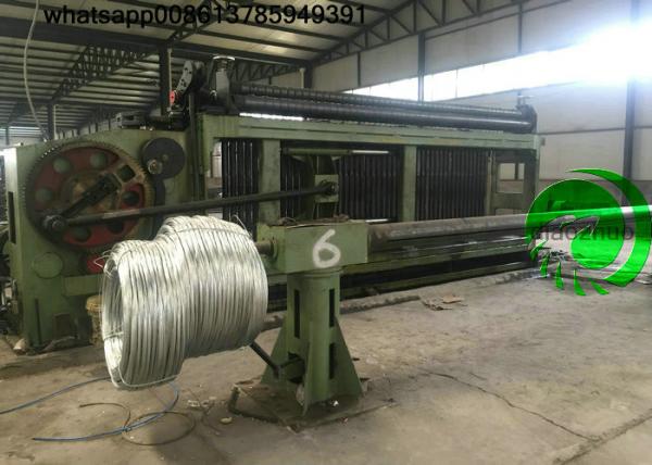 Buy 80*100 Automatic Gabion Box Machine PVC Coated Hexagonal Wire Mesh 3m 4m 5m Width at wholesale prices