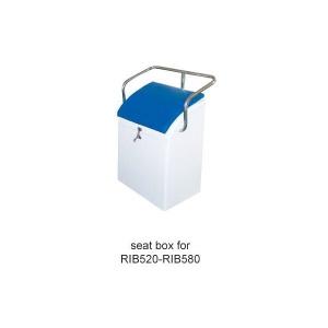 China Stainless Steel 316 / Fiberglass Seat Box White For RIB Boat on sale