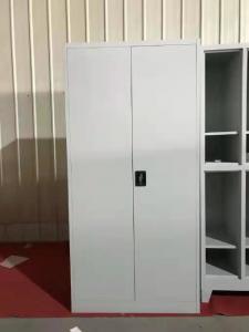China Swing   Open Door Steel Cupboard File Storage  Cabinet H1850XW900XD400mm Gray Color on sale