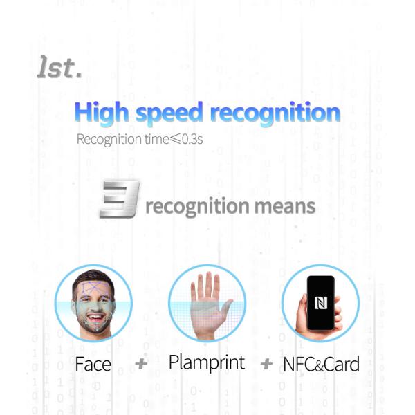 HF Security RA08TP USB 2.0, RJ45, Externale QR CodeBiometric Face Recognition Multi Person Recognition For Shool