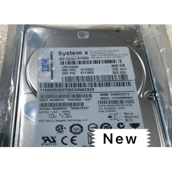 250G SATA 7.2K 6GB IBM Hard Disk 81Y9723 81Y3850 81Y9722 Long Lifetime