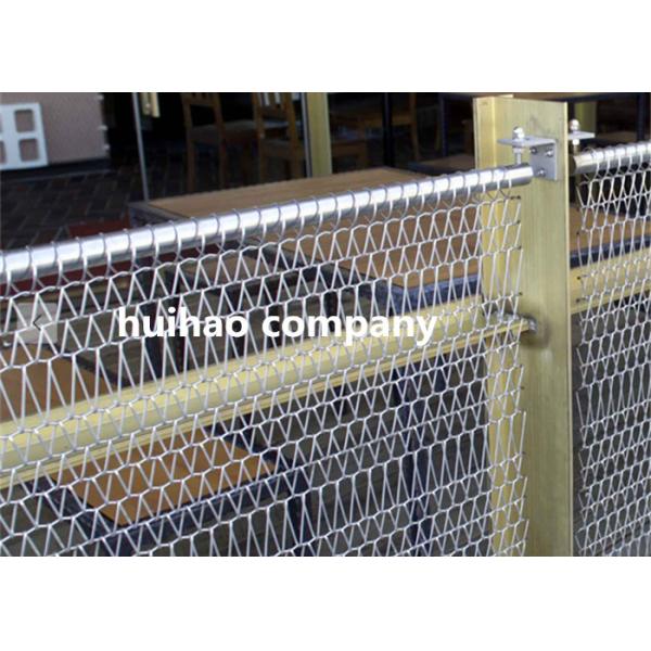 Balanced Sprial Weave Metal Curtain Drapery / Chain Link Drapery