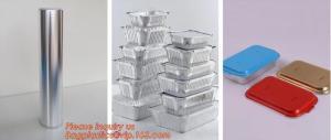 China Rectangle Shaped Disposable Aluminum Foil Pan Take-Out Food Containers With Aluminum Lids/Without Lid on sale