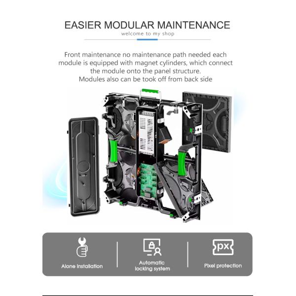 Indoor Video Advertisement Wall-Mounted LED Display Screen with P2.9 Pixel Pitch