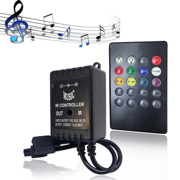 Buy Music LED RGB Controller 3CH 20 Key IR Remote Control For Home Decoration at wholesale prices